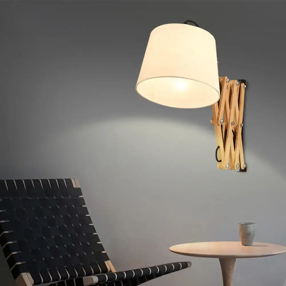 Wood Accordion Wall Sconce