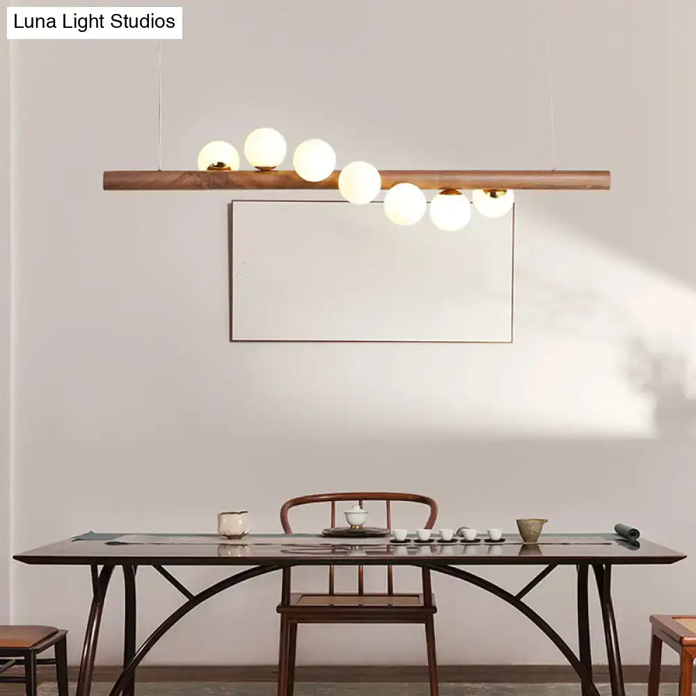 Milk Glass Suspension Light