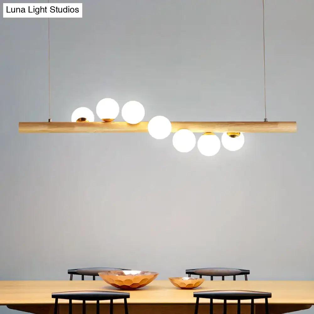 Milk Glass Suspension Light