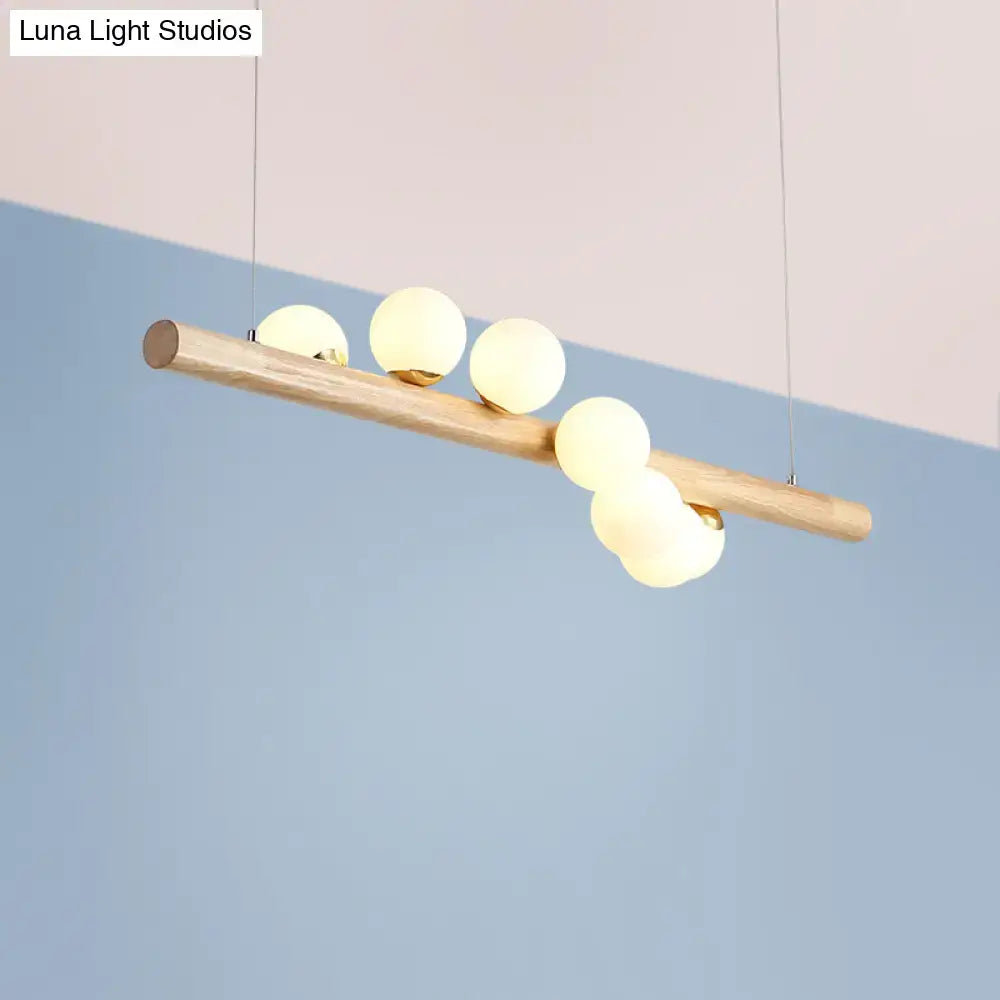 Milk Glass Suspension Light