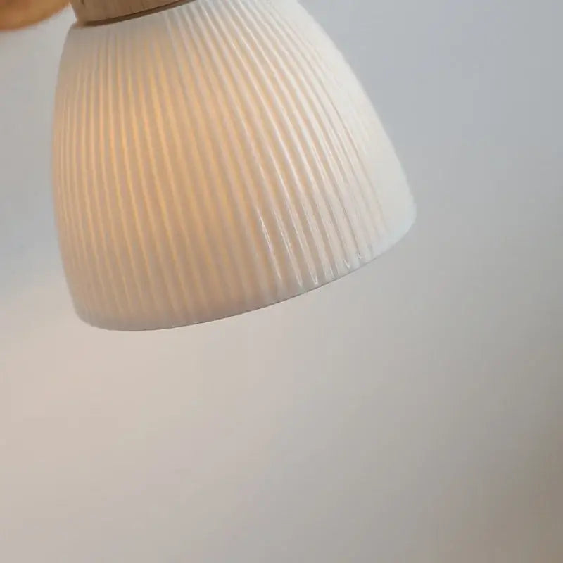 Wood Ribbed Wall Sconce