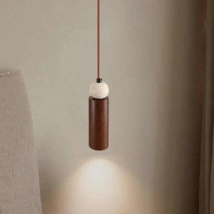Travertine Iron Pendant Light
