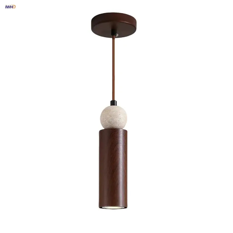 Travertine Iron Pendant Light