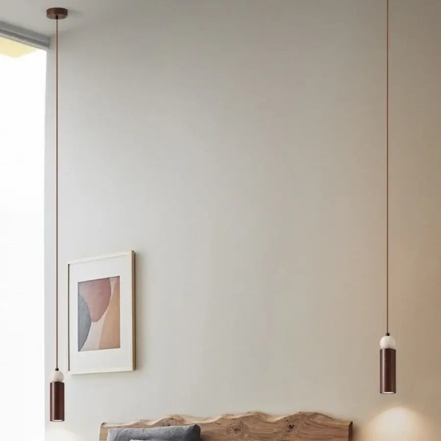 Travertine Iron Pendant Light