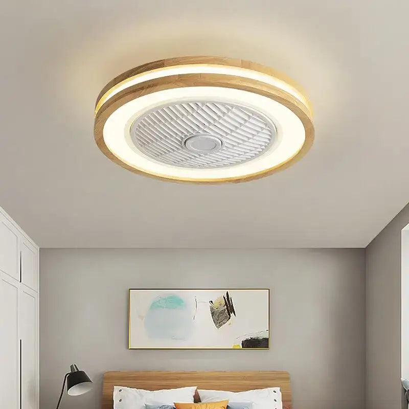 Wood LED Ceiling Fan