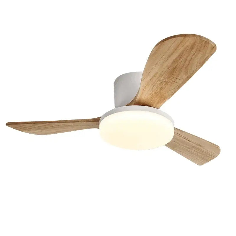 Wood 52-Inch Quiet Ceiling Fan Light