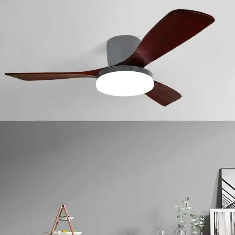Wood 52-Inch Quiet Ceiling Fan Light