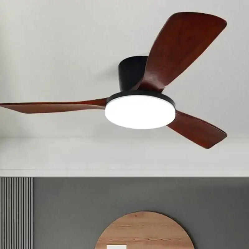 Wood 52-Inch Quiet Ceiling Fan Light