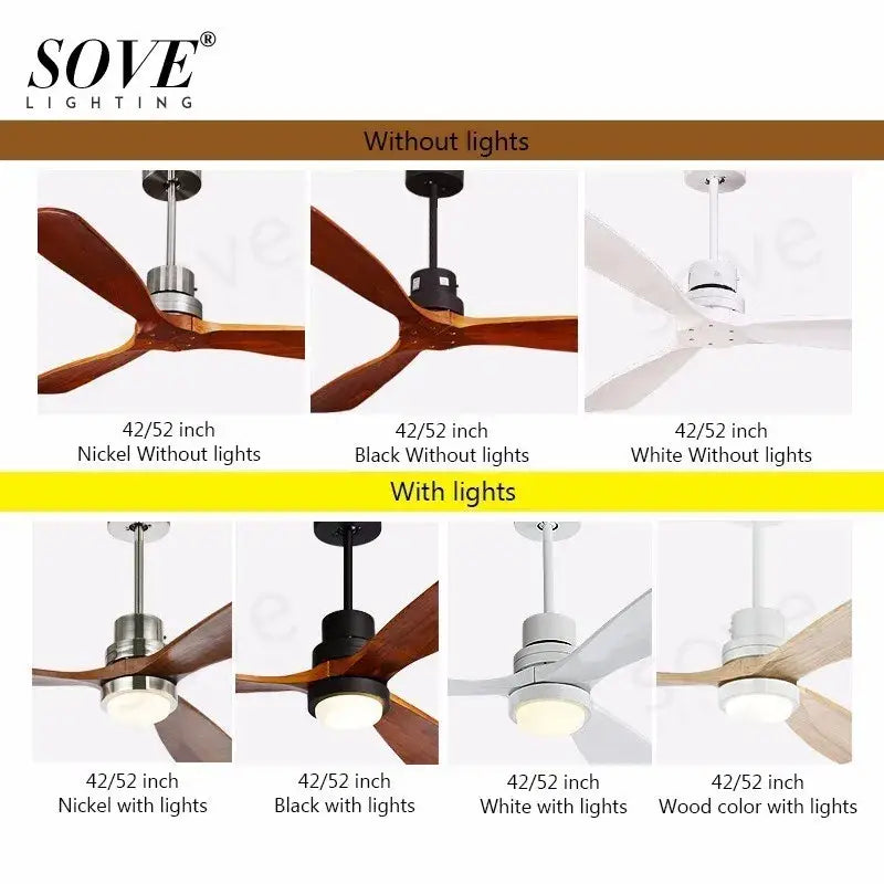 Wood 42-Inch Ceiling Fan Light Kit
