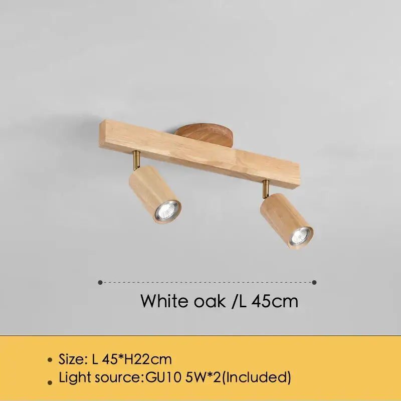 Wood Adjustable Ceiling Lamp