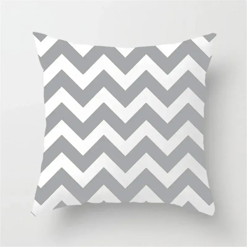 Yellow Gray Stripe Pillowcase