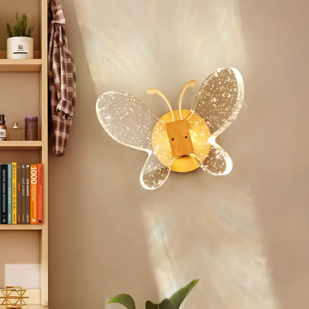 Crystal Butterfly Wall Sconce