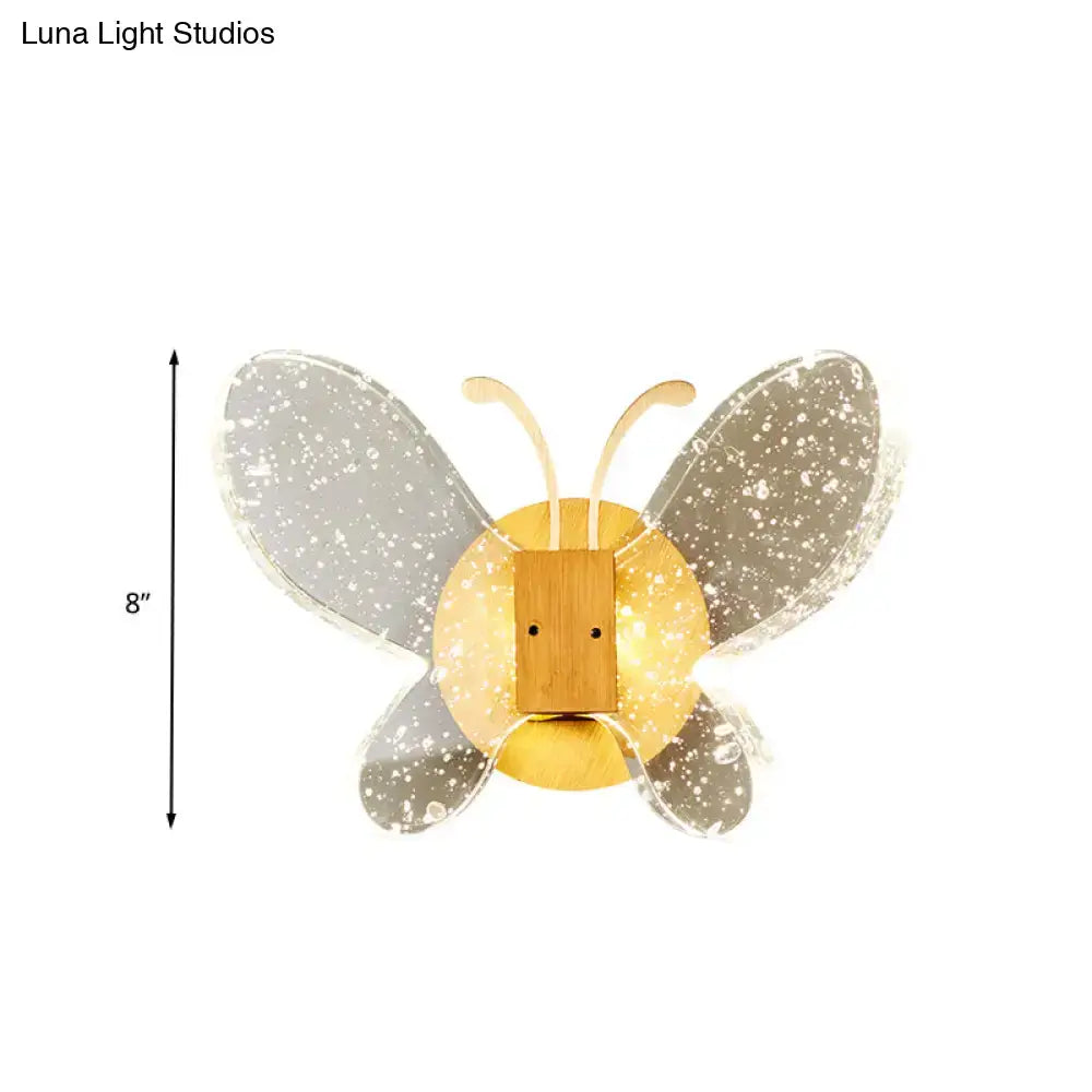 Crystal Butterfly Wall Sconce
