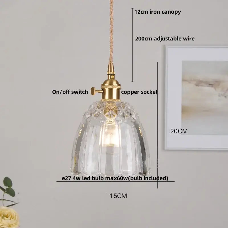 Yellow Conical Pendant Light