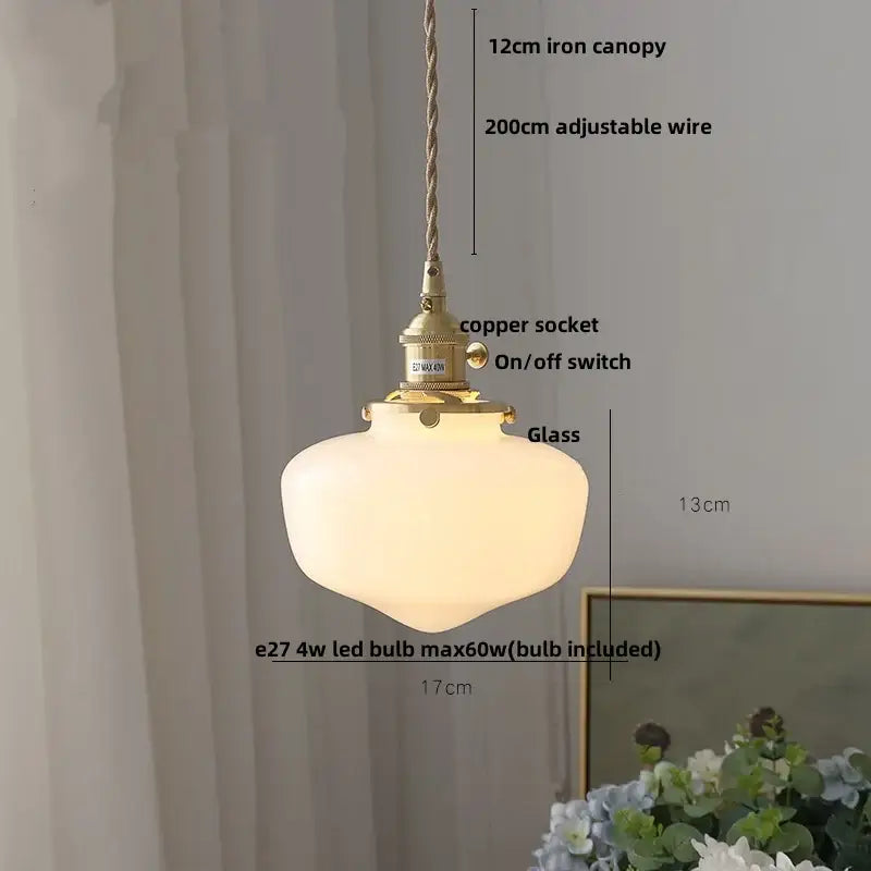 Yellow Conical Pendant Light