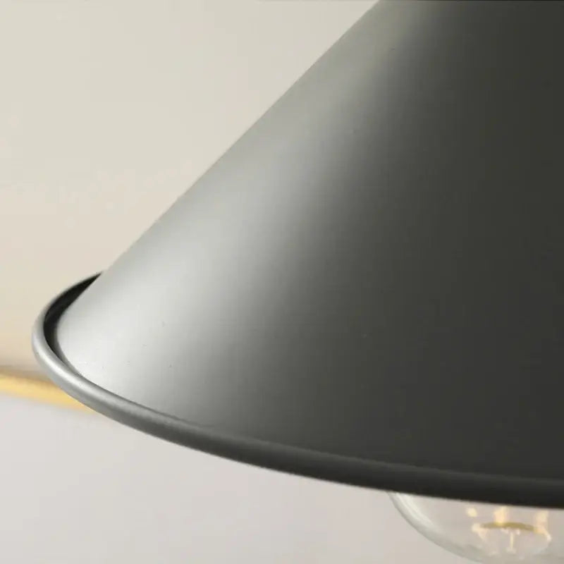 Yellow Conical Pendant Light