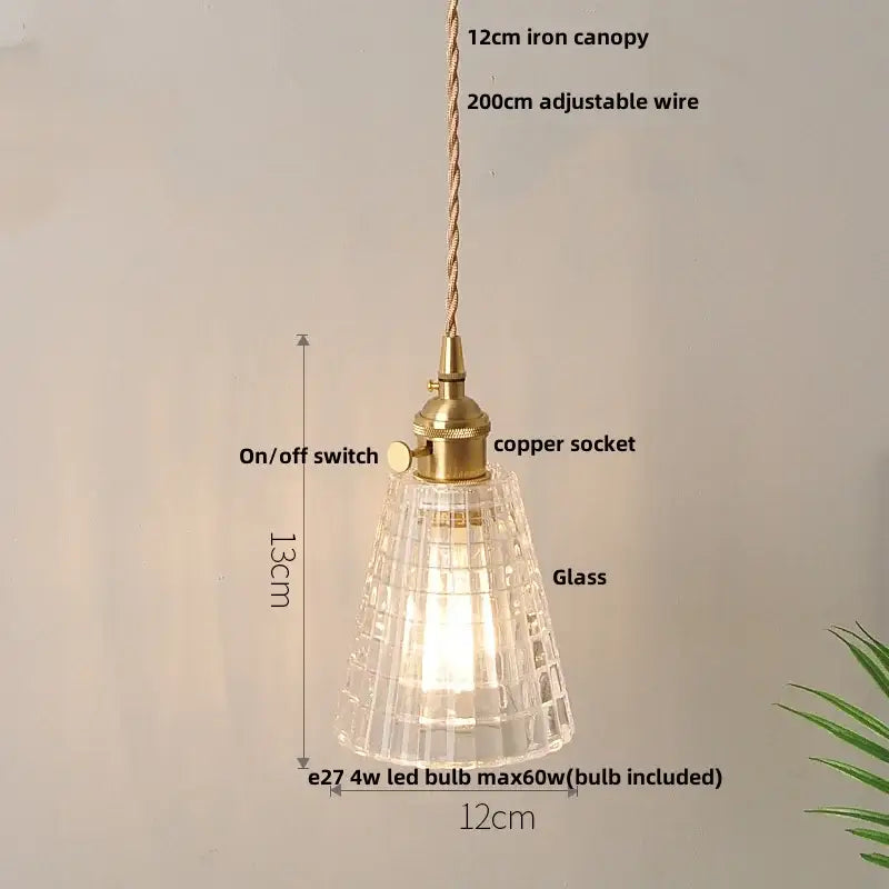 Yellow Conical Pendant Light