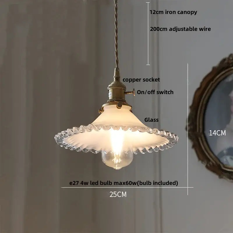 Yellow Conical Pendant Light