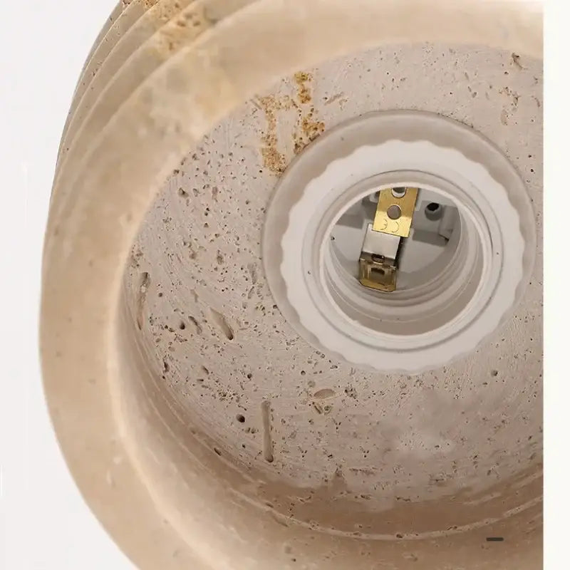 Yellow Travertine LED Ceiling Light