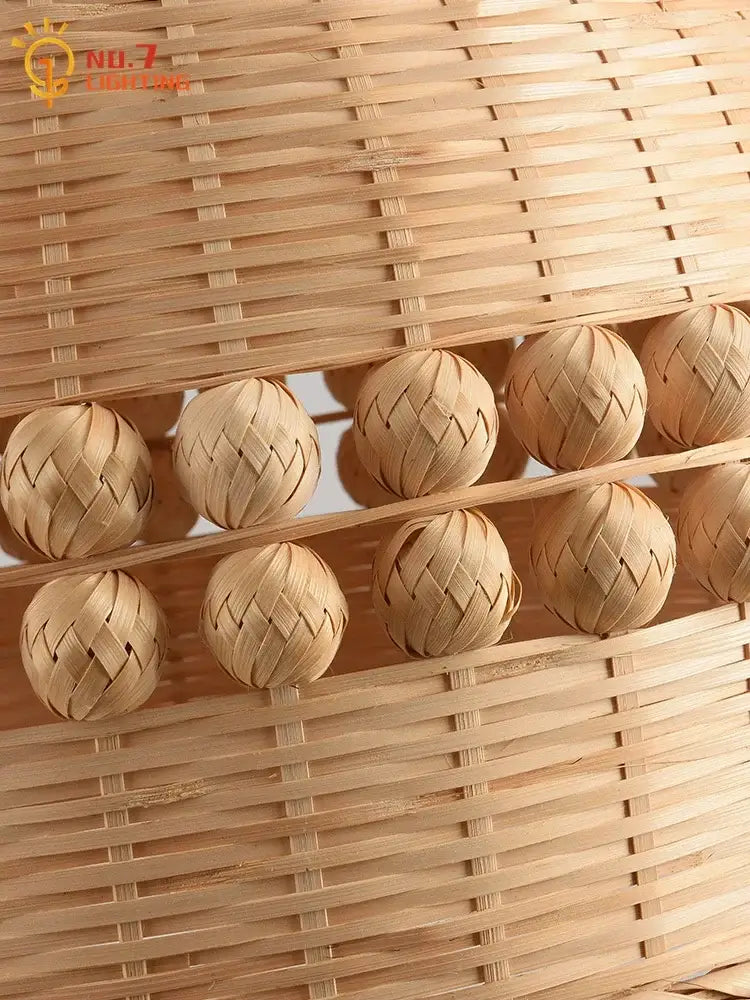 Bamboo Weave Pendant Light