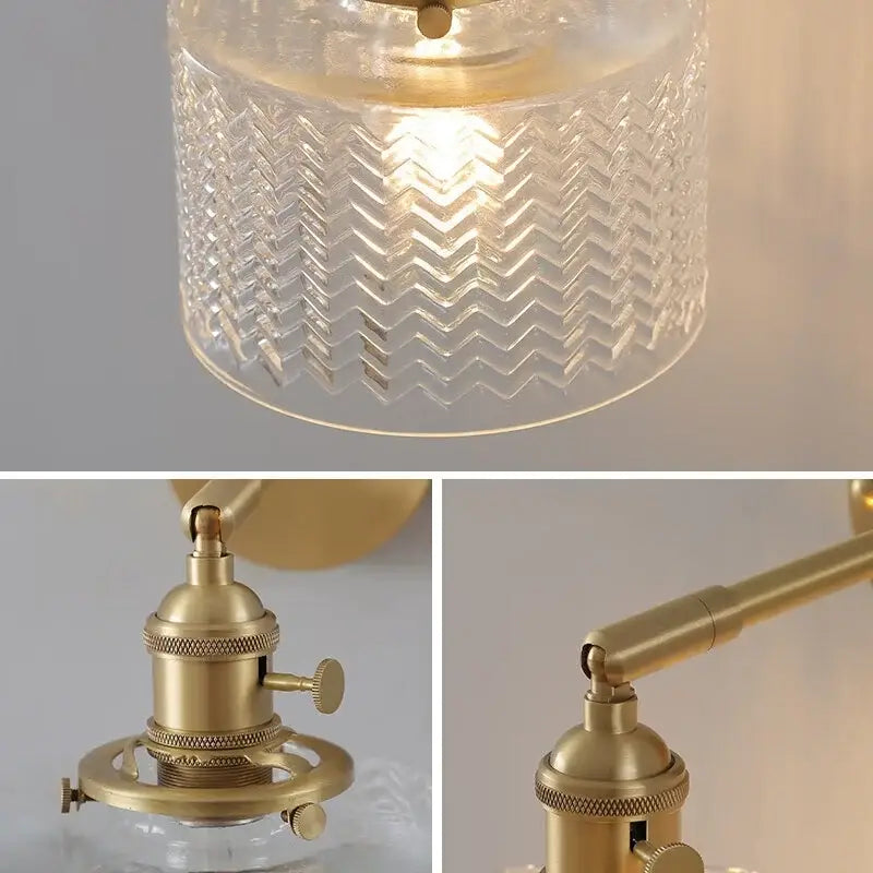Green Glass Wall Lamp