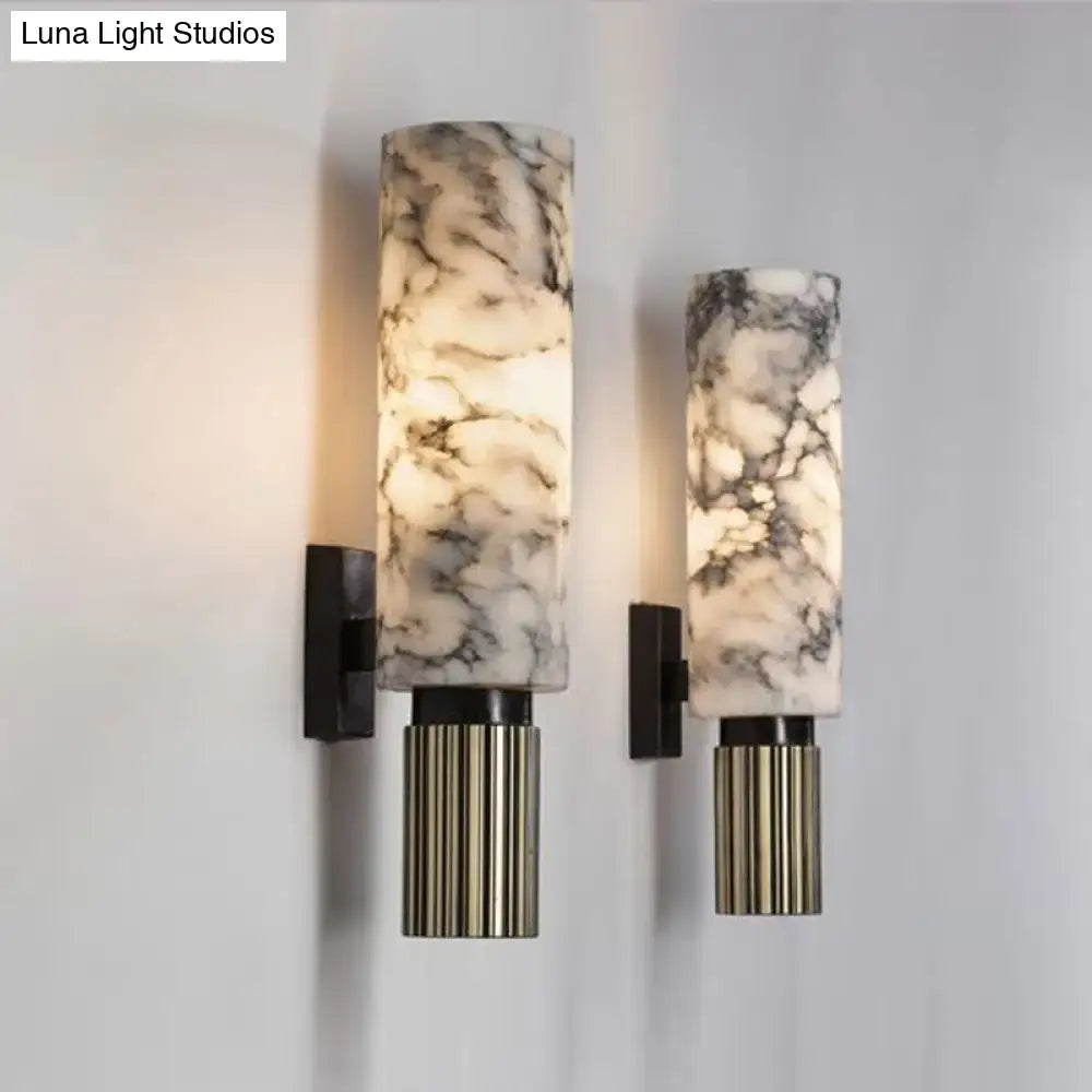 Black Marble Wall Sconce