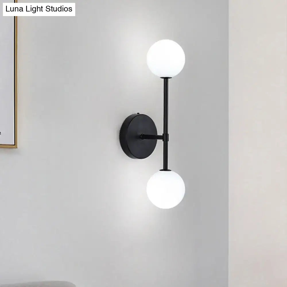 Gold Double Globe Sconce