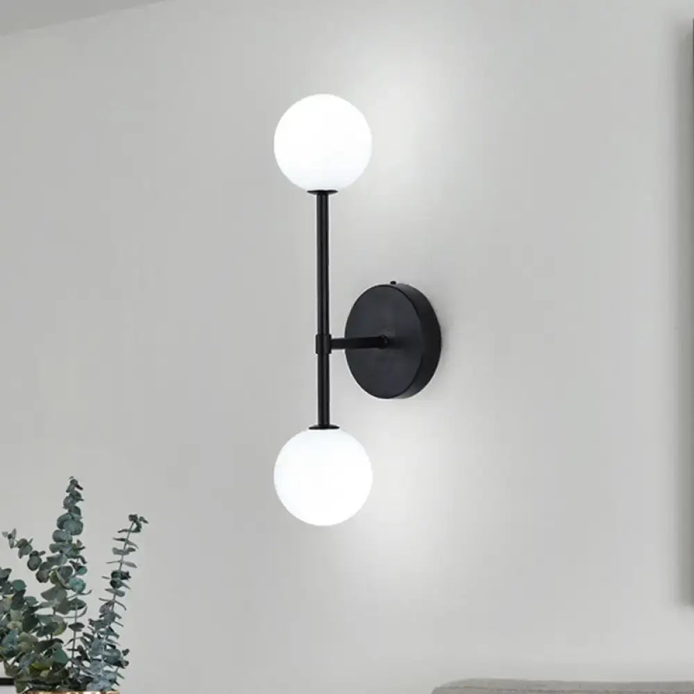 Gold Double Globe Sconce