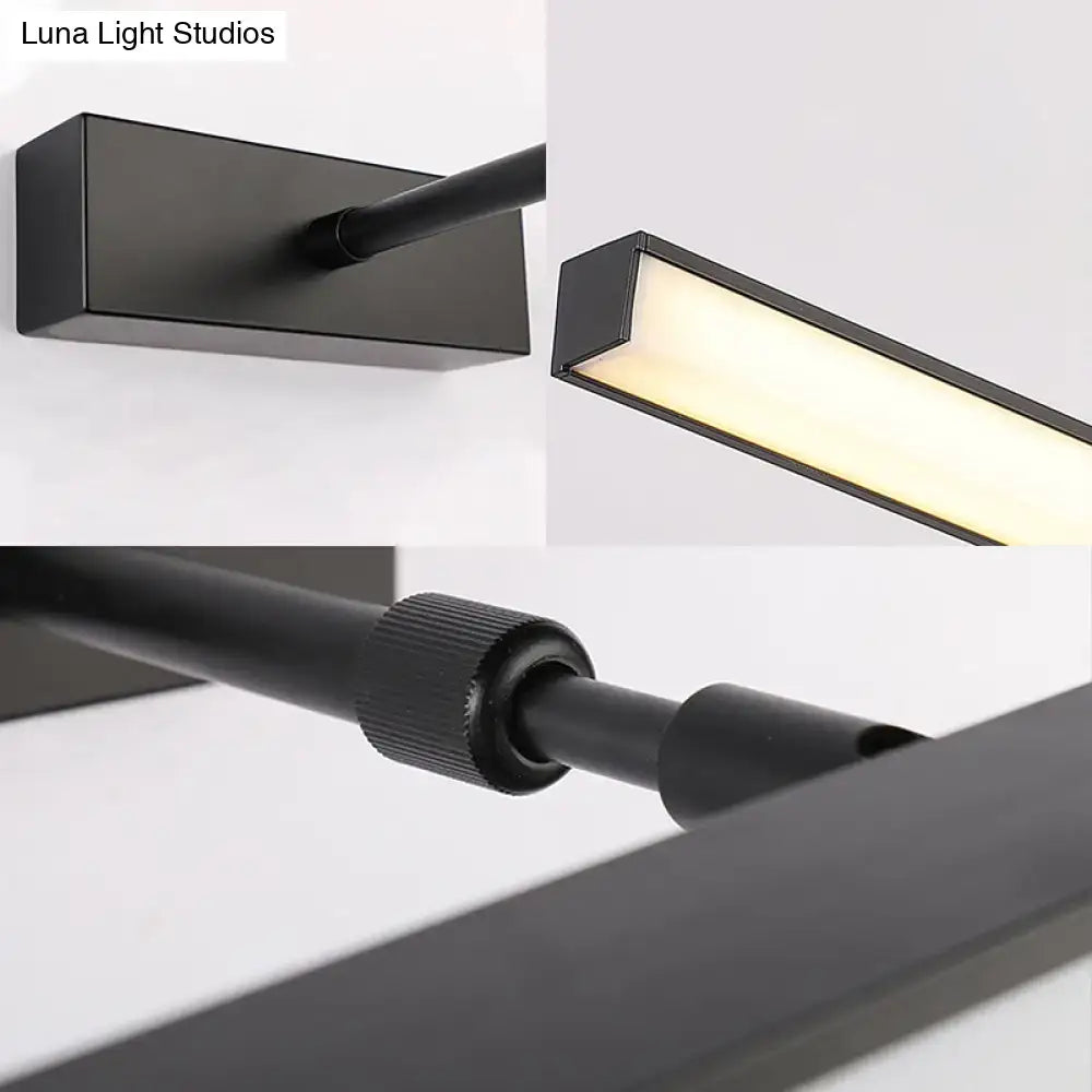 Silver Linear Vanity Sconce Dual-Voltage