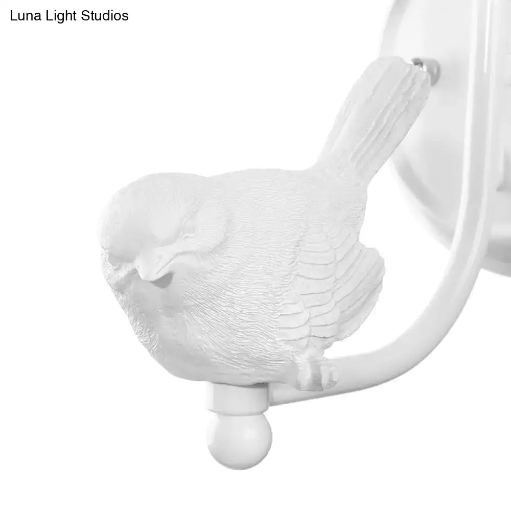 White Bird Cone Wall Lamp