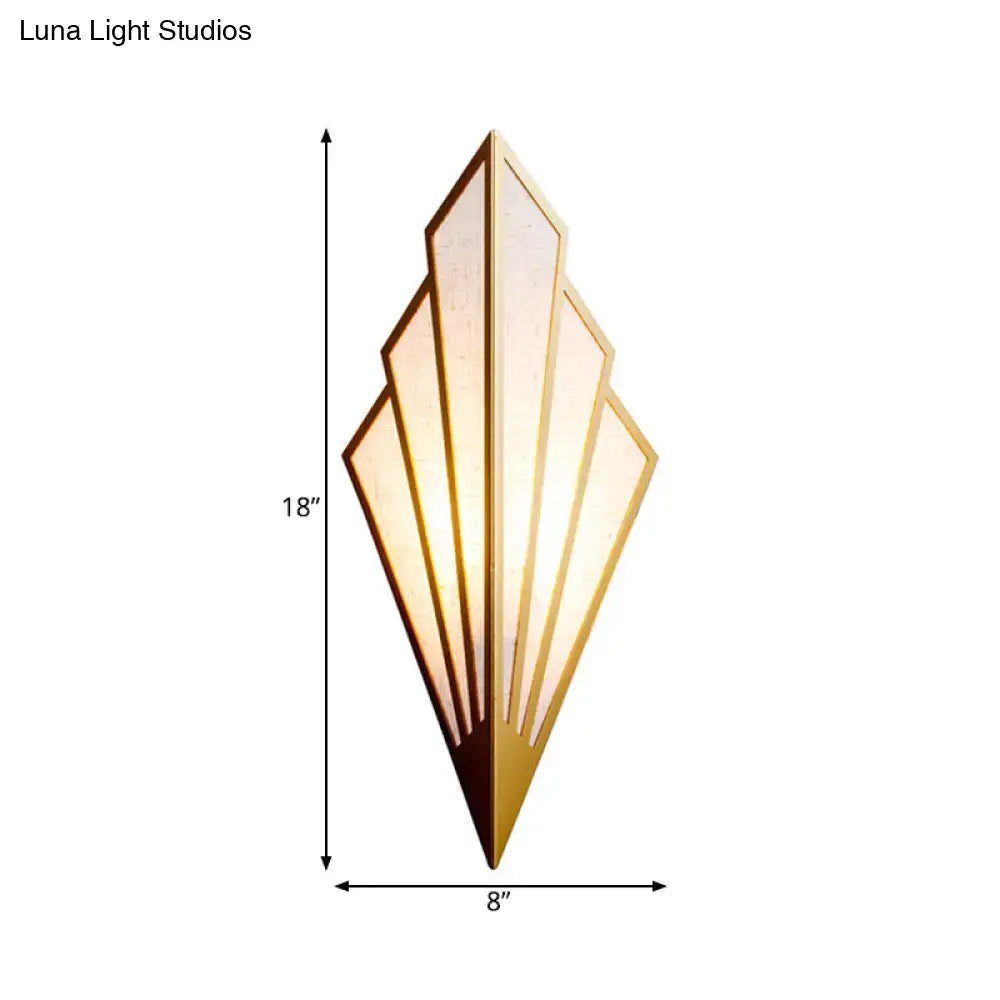 Gold Fan Wall Sconce