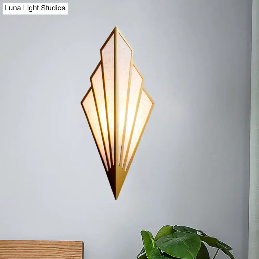 Gold Fan Wall Sconce