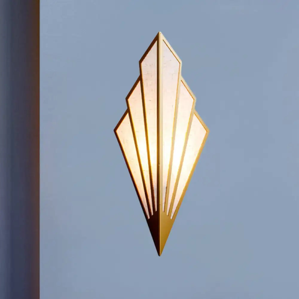 Gold Fan Wall Sconce
