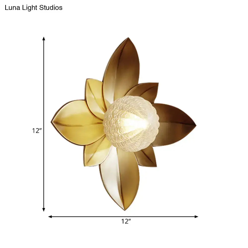 Gold Flower Wall Sconce