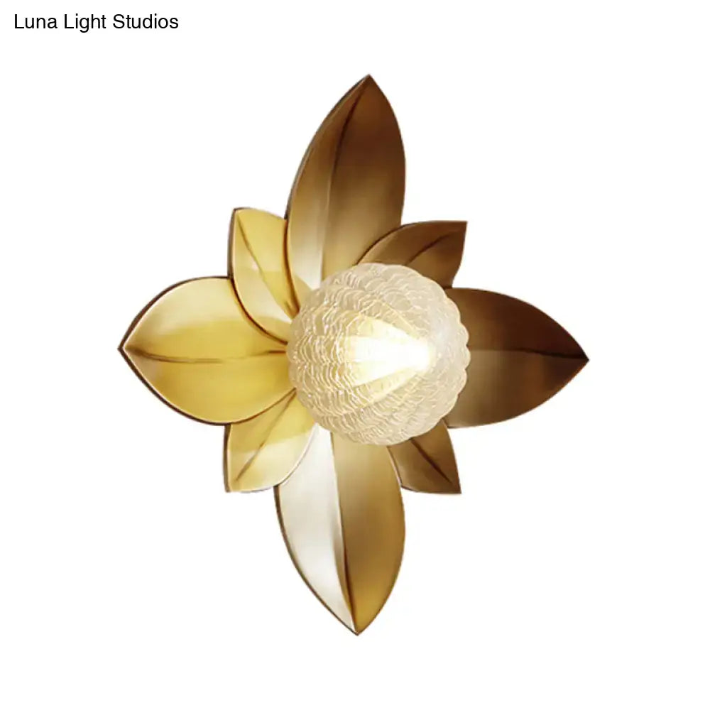 Gold Flower Wall Sconce