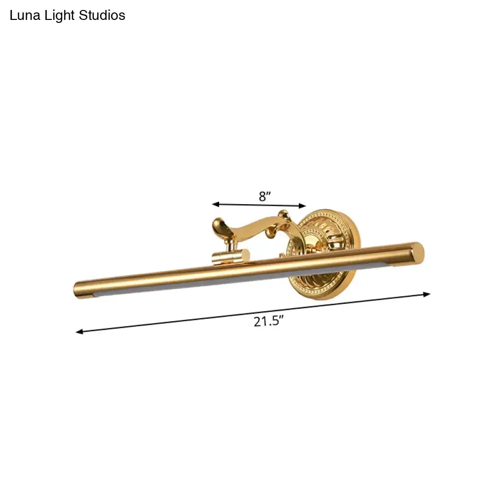 Gold Linear Vanity Light