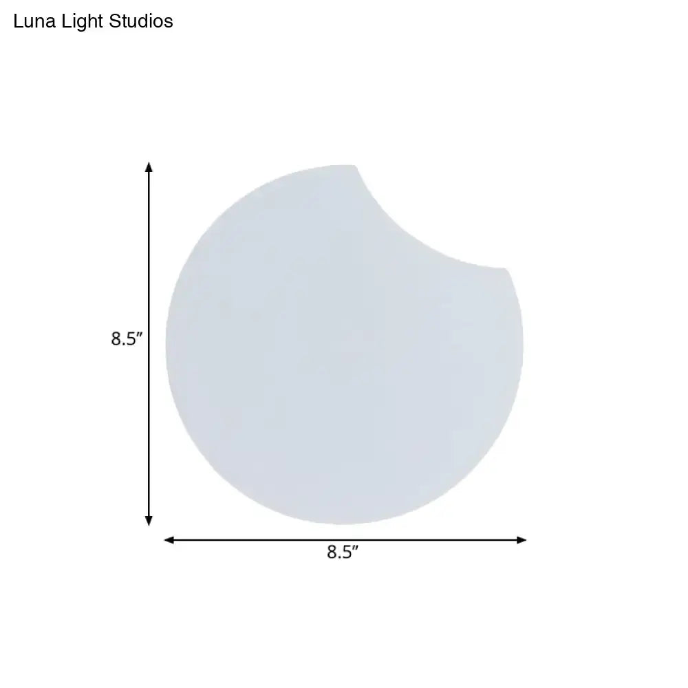 Gray Circular Wall Light