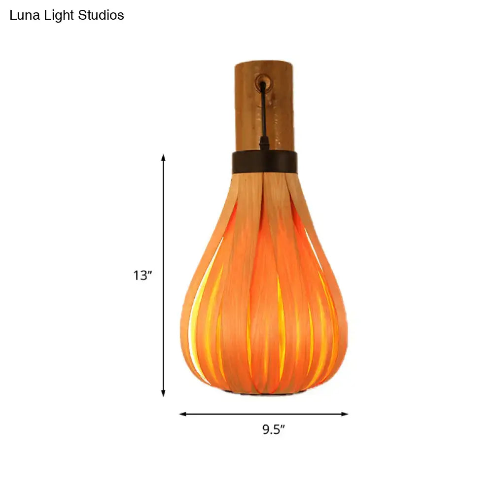 Bamboo Slat Wall Lantern
