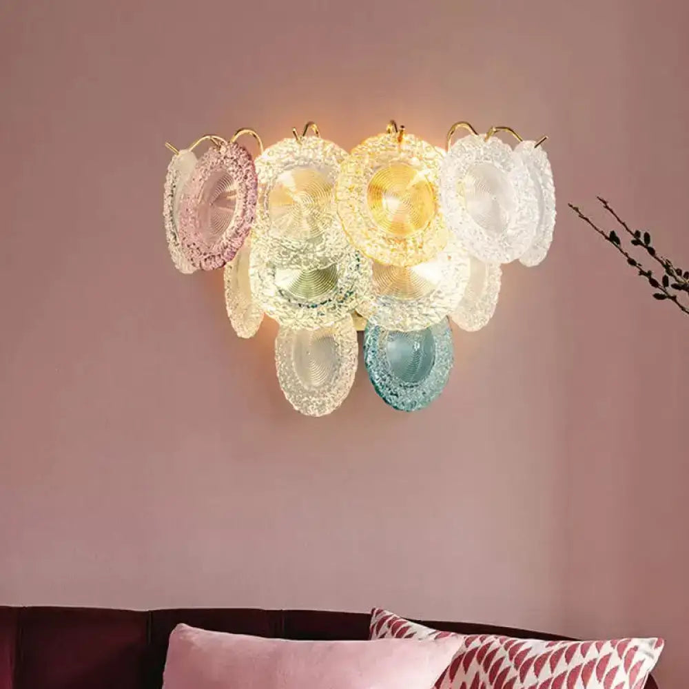 Pink Blue 5-Light Disc Light