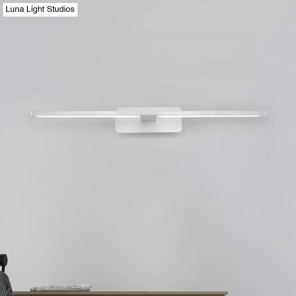 Silver Metal LED Sconce for Living Room