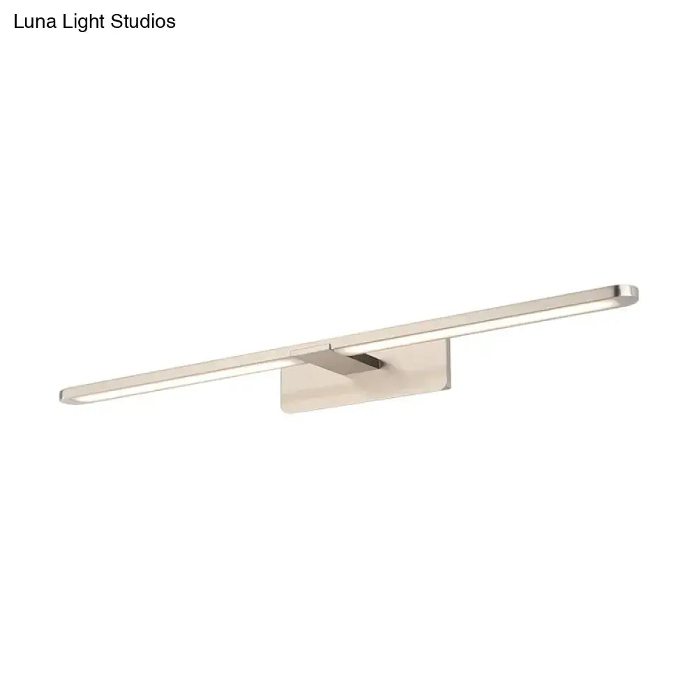 Silver Metal LED Sconce for Living Room