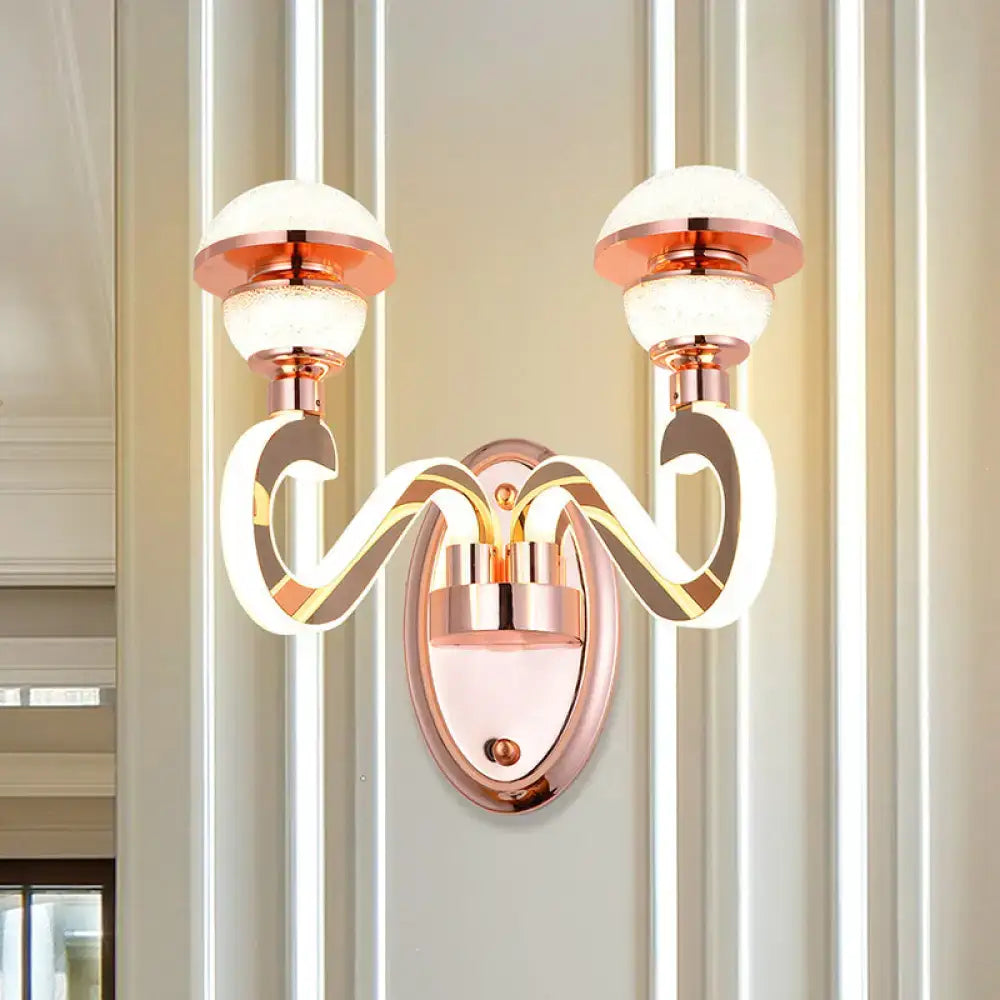 Rose Gold Urn Sconce