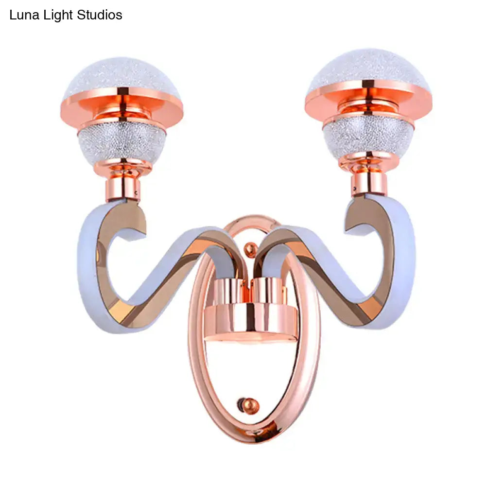 Rose Gold Urn Sconce