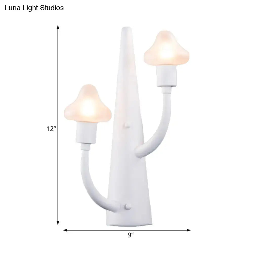 White Ceramic Glass Sconce