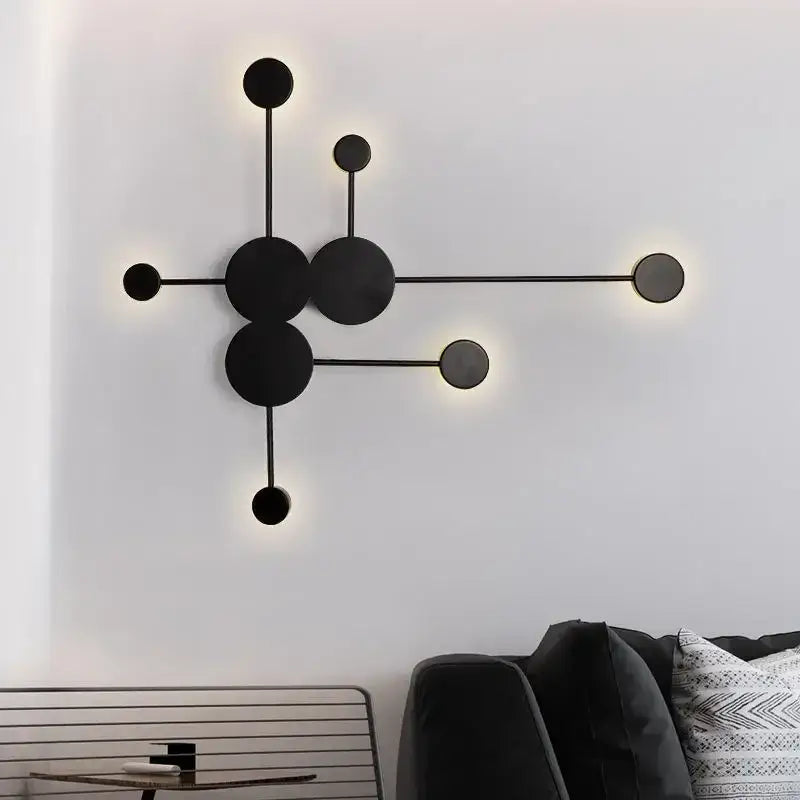 Black Nordic RGB Wall Lamp