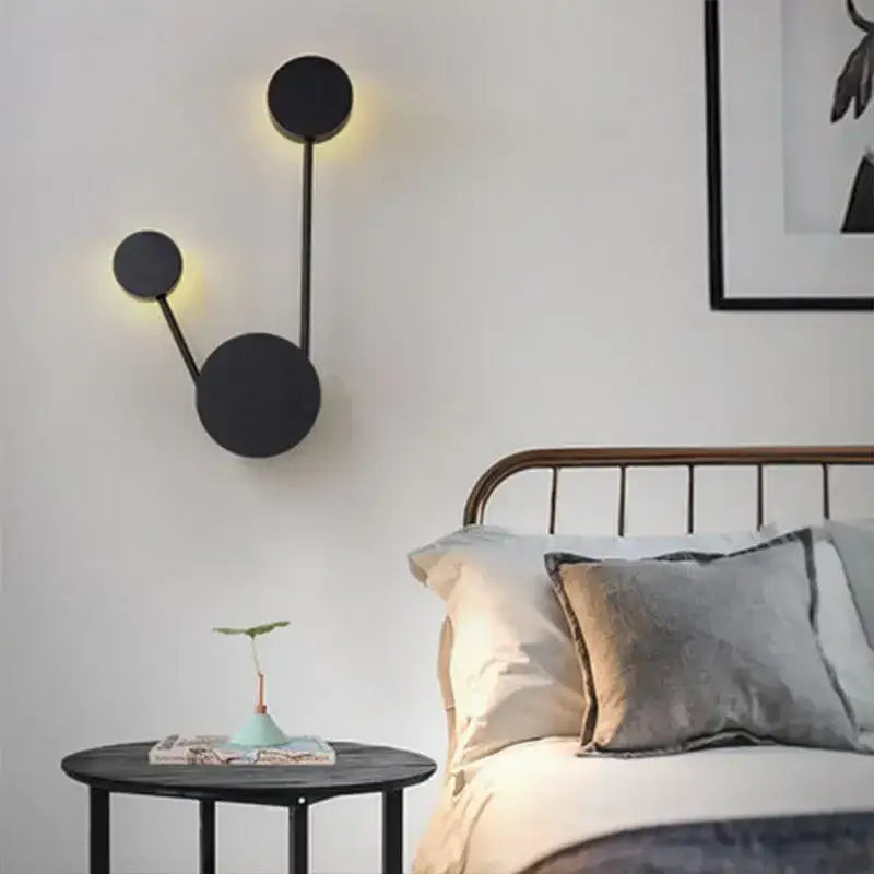 Black Nordic RGB Wall Lamp