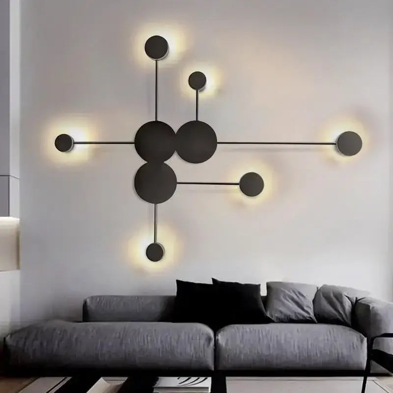 Black Nordic RGB Wall Lamp