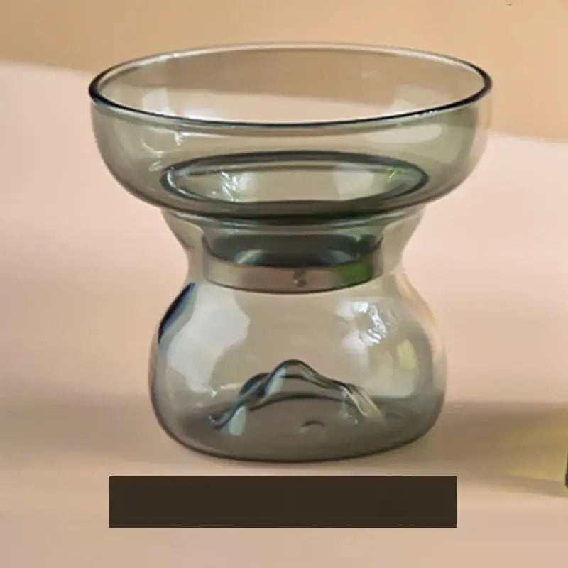 Glass Tea Cup Set Wood