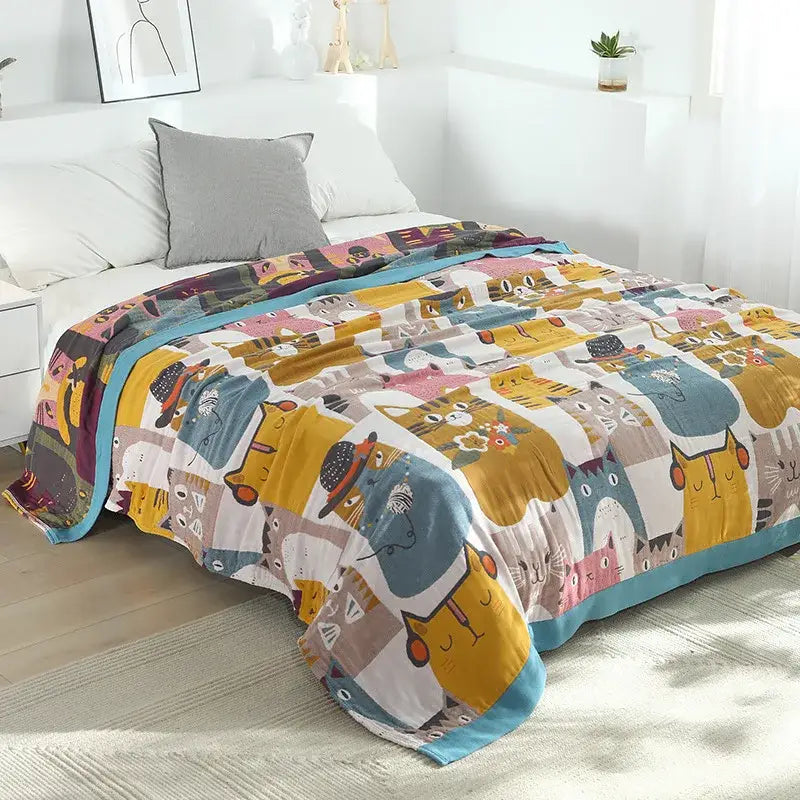 Boho Cotton Cat Blanket