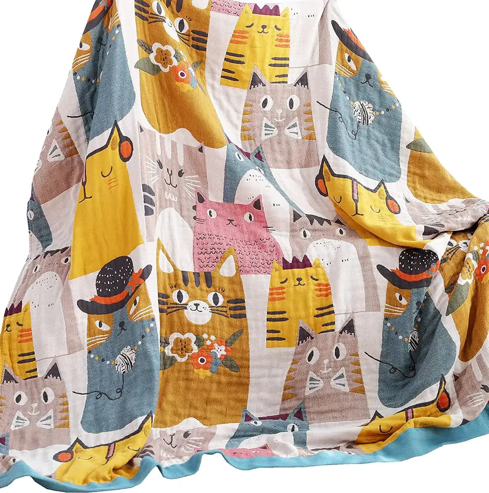 Boho Cotton Cat Blanket